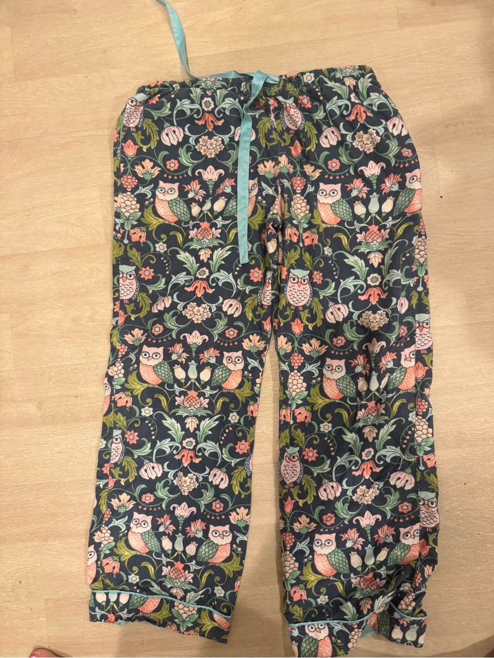Nick & Nora Women’s Owl Floral PJ Set - M - Picture 4 of 4